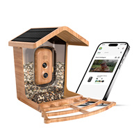 Mangeoire à oiseaux intelligente Willfine AI avec identification des espèces, caméra intelligente IA 4K étanche Birdify sur poteau pour la faune sauvage du jardin, cadeaux