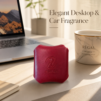 Désodorisant voiture rechargeable en cuir, diffuseur en zinc avec aromathérapie, évaporation naturelle et parfum longue durée