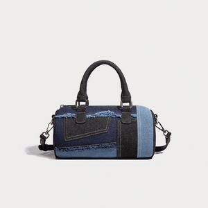 Bolsos Tote Casuales para Mujer, Bolso de Mano de Mezclilla Acolchado a la Moda, Portátil y Reutilizable, con Capacidad de hasta 1L - Product Image 2