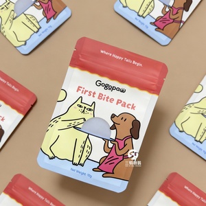 Customized Mylar Stand up Pouch Bags for <b>Pet</b> Food Baby Food & Noodle Packaging-Food Grade Zipper Top Custom Color & Size - Product Image 2