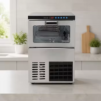 Machine à glaçons commerciale sous comptoir de haute qualité, automatique, à glaçons carrés, avec écran LED pour café