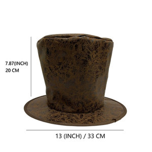Chapeaux Hauts Colorés d'Halloween, Chapeaux <span class=keywords><strong>de</strong></span> <span class=keywords><strong>Magicien</strong></span>, Chapeaux <span class=keywords><strong>de</strong></span> Scène Rétro pour Gentlemen, Accessoires <span class=keywords><strong>de</strong></span> Fête et <span class=keywords><strong>de</strong></span> Spectacle - Product Image 6