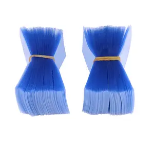 Manufacturer Custom PVC Heat Shrink Film Blue Transparent 2 End Through Heat Shrink Bag