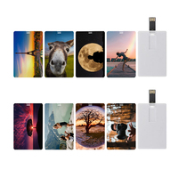 Clé USB en forme de carte de crédit 2 Go 4 Go 8 Go 16 Go, clé USB personnalisée en forme de carte de visite, clé USB en plastique, clé USB en forme de carte, clé USB de poche