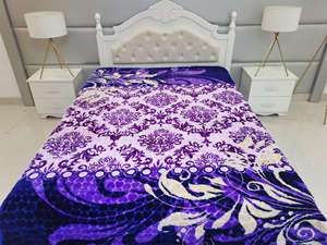 Géométrique classique design moderne 1 pli couvertures de vison personnalisé 2 plis lit double 200*240cm grande taille raschel couverture ensembles - Product Image 4