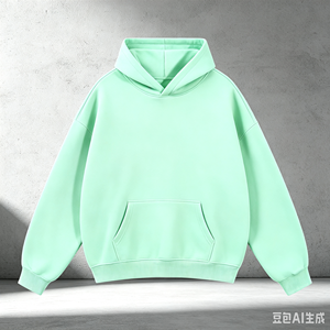 Sweat à capuche oversize en molleton 100 % coton de haute qualité 2026, motif araignée 3D pour impression en relief, manches longues, col 555 - Product Image 4
