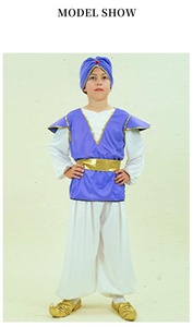 2025 nuevos disfraces de Halloween de gran venta para niños disfraz de película niños <span class=keywords><strong>Aladdin</strong></span> Prince disfraz para Cosplay - Product Image 2
