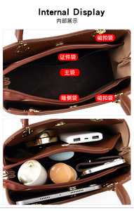 Wholesale Fashion Luxury Women Hand Bags PU Leather Handbags Ladies Shoulder Crossbody Purses and Handbags for Women Bags - Product Image 6