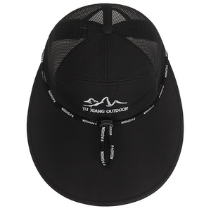 Yu Xiang Outdoor Bucket Hat Black Breathable Sunshade Wide Brim For Men Outdoor Fishing - Product Image 4