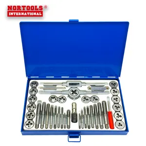 Hot Sales 40PCS Hochwertige Metall box HSS Gewinde bohrer und Matrizen Set