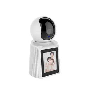 Kamera Wifi pintar panggilan Video Monitor bayi 3MP baru 2024 dengan audio dua arah dalam ruangan pelacakan otomatis kamera PTZ nirkabel