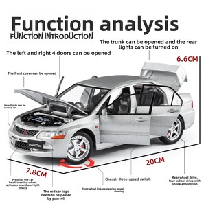<span class=keywords><strong>รถ</strong></span>สปอร์ต EV09 รุ่นอัลลอยด์ ของเล่นเด็ก ของขวัญคุณภาพสูง พร้อมเอฟเฟกต์แสงและเสียง  ขนาด 1:24 แบบดึงถอยหลัง - Product Image 2