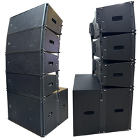 Nuevo Diseño Personalizado Sistema de Altavoces Line Array Profesional de 10, 12 y 15 Pulgadas Doble Activo y Pasivo para Espectáculos al Aire Libre, Escenarios y Bodas