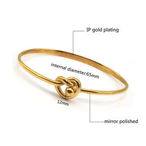 Monili di modo di Disegno In Acciaio Inox Sveglio Elegante Sottile Piccolo Ritorto Argento Sottile Braccialetti Bracciali per le Donne 2.5 Pollici - Product Image 2