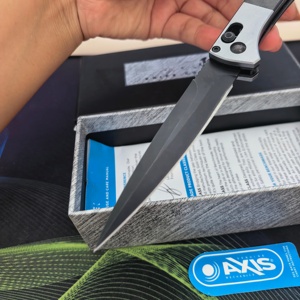 มีดพับ 4170 AXIS สแตนเลสสตีล ใบมีดหยักแบบ Drop Point ด้ามอลูมิเนียม มีดพกเกรดอุตสาหกรรม ความหนา 0.6 มม. - Product Image 2