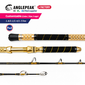 Caña de Pescar de Agua Salada de 1.8-3 m, 1.5/2 Secciones, con Anillas FUJI, para Pesca de Grandes Peces, Resistente, para Pesca en Barco, para Lubina y Marlín, <span class=keywords><strong>Precio</strong></span> de Fábrica - Product Image 6