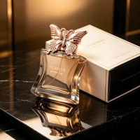 Flacon de parfum vide en verre de luxe personnalisé avec bouchon papillon, 30 ml, 50 ml, 100 ml, avec emballage cadeau