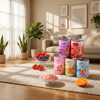 Alimentation humide pour chats d'intérieur et d'extérieur, saveur fruits de mer mélangés, 50g-400g, directement de l'usine, alimentation complète et équilibrée, haute teneur en viande