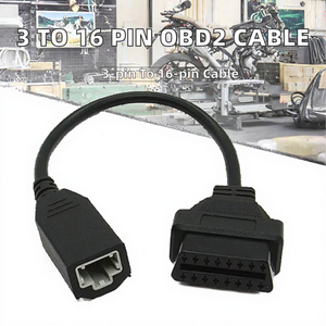 Cable adaptador de escáner OBDII de 3 pines a 16 pines, conector de diagnóstico para la mayoría de los coches Honda - Product Image 2