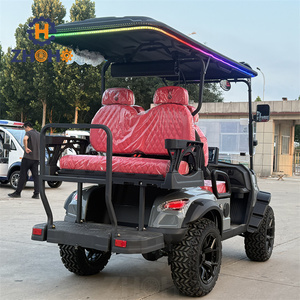 Giáng sinh gồ ghề thép Golf giỏ hàng điện pin bền nhà máy Outlet mịn đi xe mô-men xoắn cao phong cách thoải mái - Product Image 5