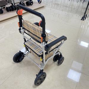 重量歩行者折りたたみ式歩行者大容量ショッピングバッグ歩行者トロリー付きシート - Product Image 6