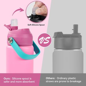 <span class=keywords><strong>Botella</strong></span> de Agua Infantil Ecológica, Libre de BPA, de 12 oz, con Diseño Personalizado de Dibujos Animados, Aislada al Vacío de Doble Pared, <span class=keywords><strong>Termo</strong></span> de Acero Inoxidable - Product Image 4