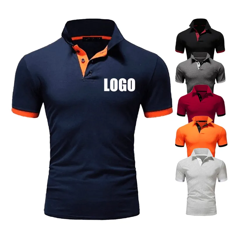 Op Maat Bedrukt Of Borduurwerk Ontwerp Logo Van Hoge Kwaliteit Katoen Polyester Goedkoop Uniform Heren Golf Sport Zakelijk Poloshirt