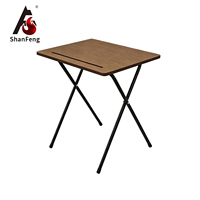 Meubles scolaires modernes 2026, bureau d'étudiant à montage rapide, table d'examen pliable en bois pour salle de classe et étude à domicile, certifié ISO