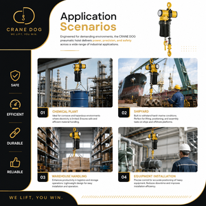 Palans pneumatiques à chaîne 1 tonne, 2 tonnes, 3 tonnes, 5 tonnes, sans étincelles, antidéflagrants, équipement de levage pour l'industrie pétrolière, gazière et chimique - Product Image 4