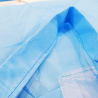 Sac de transport funéraire bleu non tissé jetable pour crématorium, sac de transport d'urgence pour corps avec sangles de fermeture sécurisées