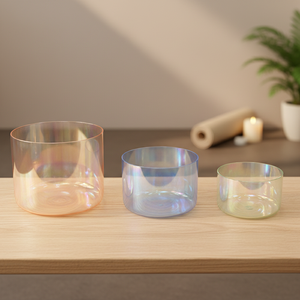 Juego de <span class=keywords><strong>Cuencos</strong></span> de Cristal para Sanación Sonora, 432Hz, <span class=keywords><strong>Cuencos</strong></span> de Cristal Transparentes de Cuarzo, Cuenco de Terapia Sonora para Baño Espiritual - Product Image 2