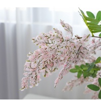 Buket Bunga Buatan Akasia Locust Blossom Prancis, Mewah dan Menyerupai Asli untuk Pernikahan, Acara Luar Ruangan, Dekorasi Bunga Sutra