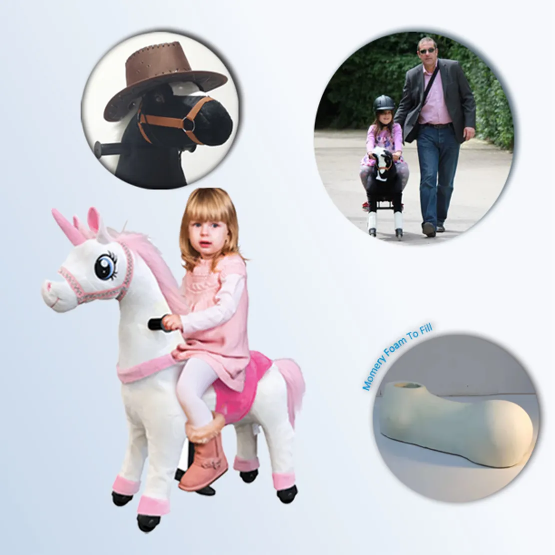 फैक्टरी थोक 12 डिजाइन एनीमे प्लग खिलौने छड़ी घोड़े, खिलौना जानवरों पर 6 रंग pp कपास भरी सवारी वास्तविक के रूप में चल सकता है