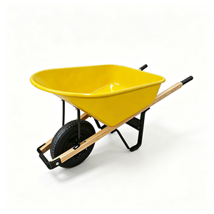 <span class=keywords><strong>Brouette</strong></span> de chantier robuste 80L 100L <span class=keywords><strong>110L</strong></span> avec poignée en bois, capacité 180kg, modèle WH6601 - Product Image 1