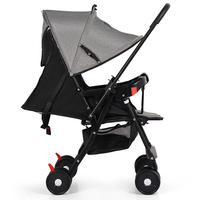 Système de voyage en gros Poussette légère Landau pour bébé Poussette Pliable Parapluie Cart Landau avec poignée réversible