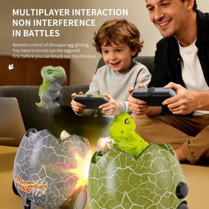 Juego de Batalla Multijugador 2.4G, Control Remoto, Huevos de Dinosaurio RC, Disparo de Balas Blandas, Colisión, Autos de Choque con Luces - Product Image 2