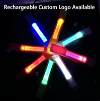 LED Leuchtendes Plastik-Armband Handförmig Nachtlauf Radfahren Leuchtend Blinkend Batteriebetrieben Handgelenkband Leuchtarmband Party