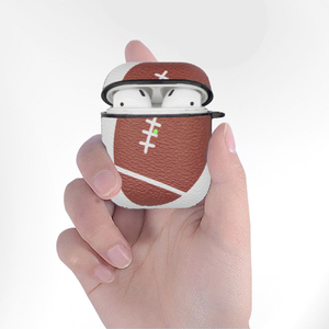 Étui en cuir pour <span class=keywords><strong>Airpods</strong></span> 1/<span class=keywords><strong>2</strong></span>/3/4, protection pour <span class=keywords><strong>Airpods</strong></span> Pro 3 <span class=keywords><strong>2</strong></span>, housse pour casque sans fil, sac pour football, basketball, rugby, baseball - Product Image 6