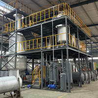 Usine de recyclage et de distillation d'huiles usagées industrielles et équipement de distillation d'huiles de pyrolyse