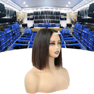 Parrucche Bob Corte con Chiusura in Pizzo 2X6 Deep Parting, 100% Capelli Umani Veri, Effetto Pelle, Densità 180%, 8-18 Pollici - Product Image 1