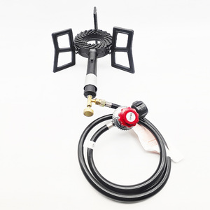 Quemador de Propano de Hierro Fundido con Regulador de Manguera, Estufa de Gas Portátil para Exteriores, Cocina para Barbacoa - Product Image 2