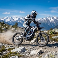Vélo électrique Surron, moto tout-terrain électrique, moteur central, batterie 72V, conduite sur sentier, 10Kw, Surron Light Bee noir