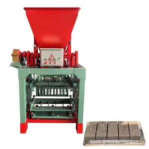 Cheap Hydraulic Red Clay Concrete Hollow Block Interlocking Bricks Making Machine for Automatic Clay Bricks Production Line