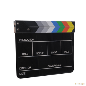 E-IMAGE ECB-02  Planche à claques de réalisateur de <span class=keywords><strong>film</strong></span> en acrylique noir coloré - Product Image 3