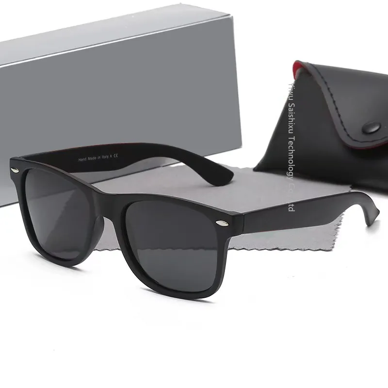 Винтажные очки квадратного оттенка, Классические 2140 дизайнерские солнцезащитные очки с логотипом под заказ, поляризованные солнцезащитные очки для мужчин и женщин