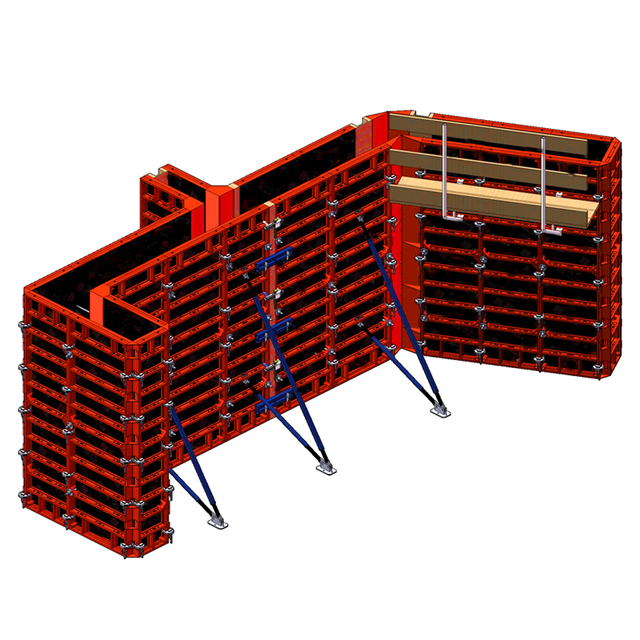 Chinese Modern Design Style Concrete Modular Panels Shuttering Wall Slab Column with Aluminum Frame High Quality Formwork