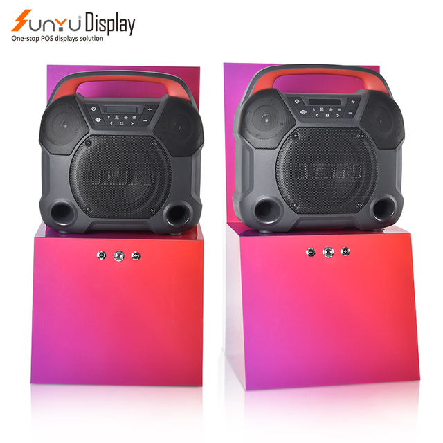 Wholesale Custom Eco-Friendly Acrylic Music Speaker Stand Display Rack for Showcase for Speakers