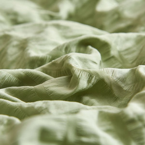 Bộ Chăn Ga <span class=keywords><strong>King</strong></span> Size Bộ Ga Trải Giường Kẻ Sọc 7 Món, Chăn Thay Thế Mềm Nhẹ - Product Image 5