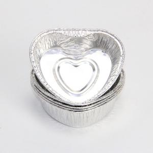 Contenedores Desechables de Papel de Aluminio para Pasteles en Forma de Corazón, Bandejas de Papel de Aluminio para Hornear, Suministros de Grado Alimenticio, Bandeja para Pasteles y Huevos - Product Image 4