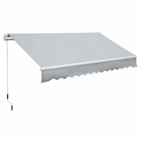 Auvent rétractable mural en aluminium avec cadre en aluminium, commande à distance, imperméable, résistant au vent, cassette complète, personnalisable
